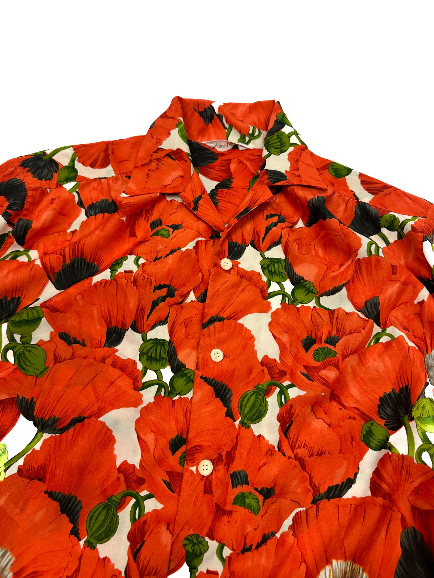 Red Poppy Print Shirt