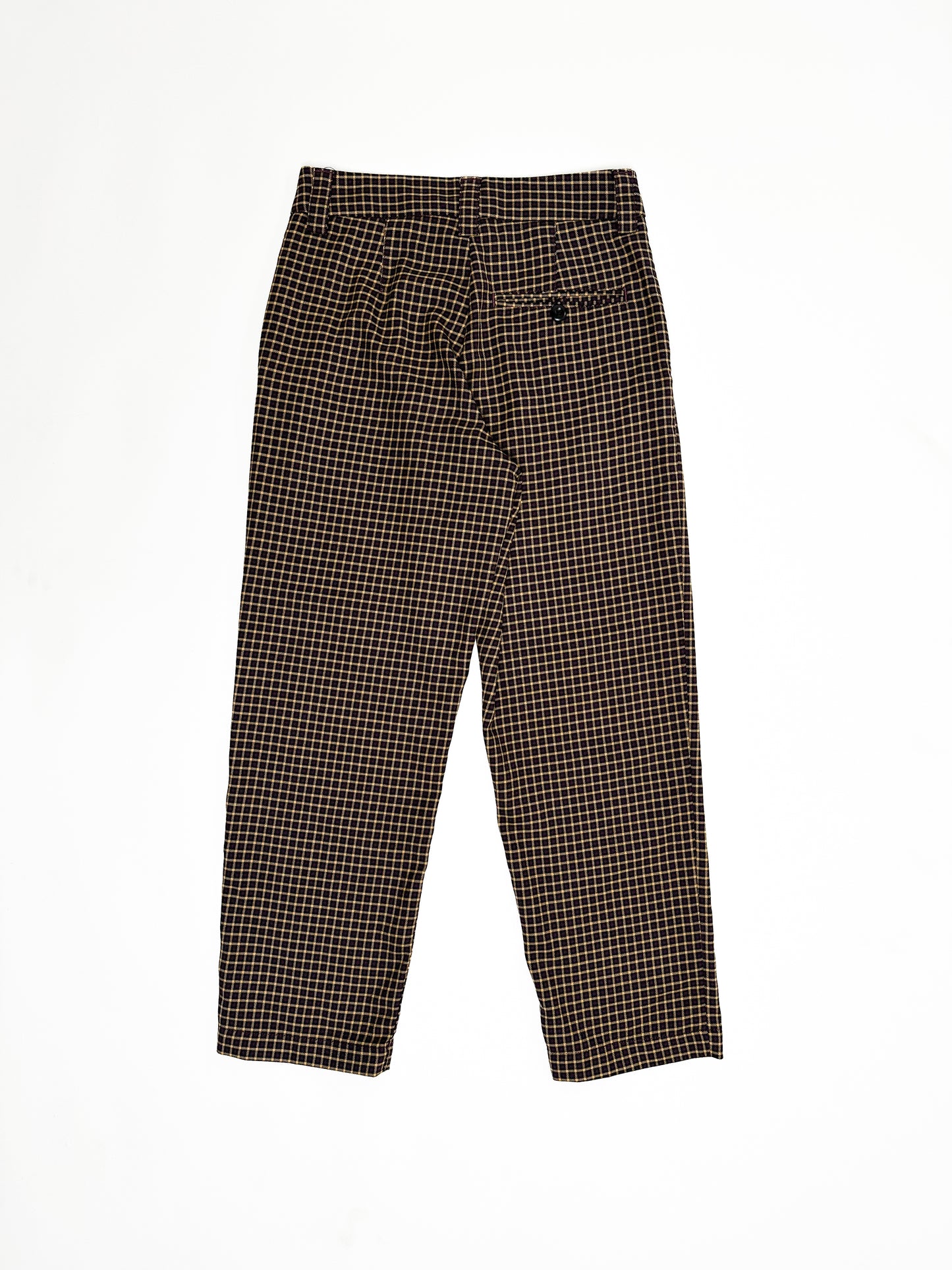Brown Stripe Patterned Pants