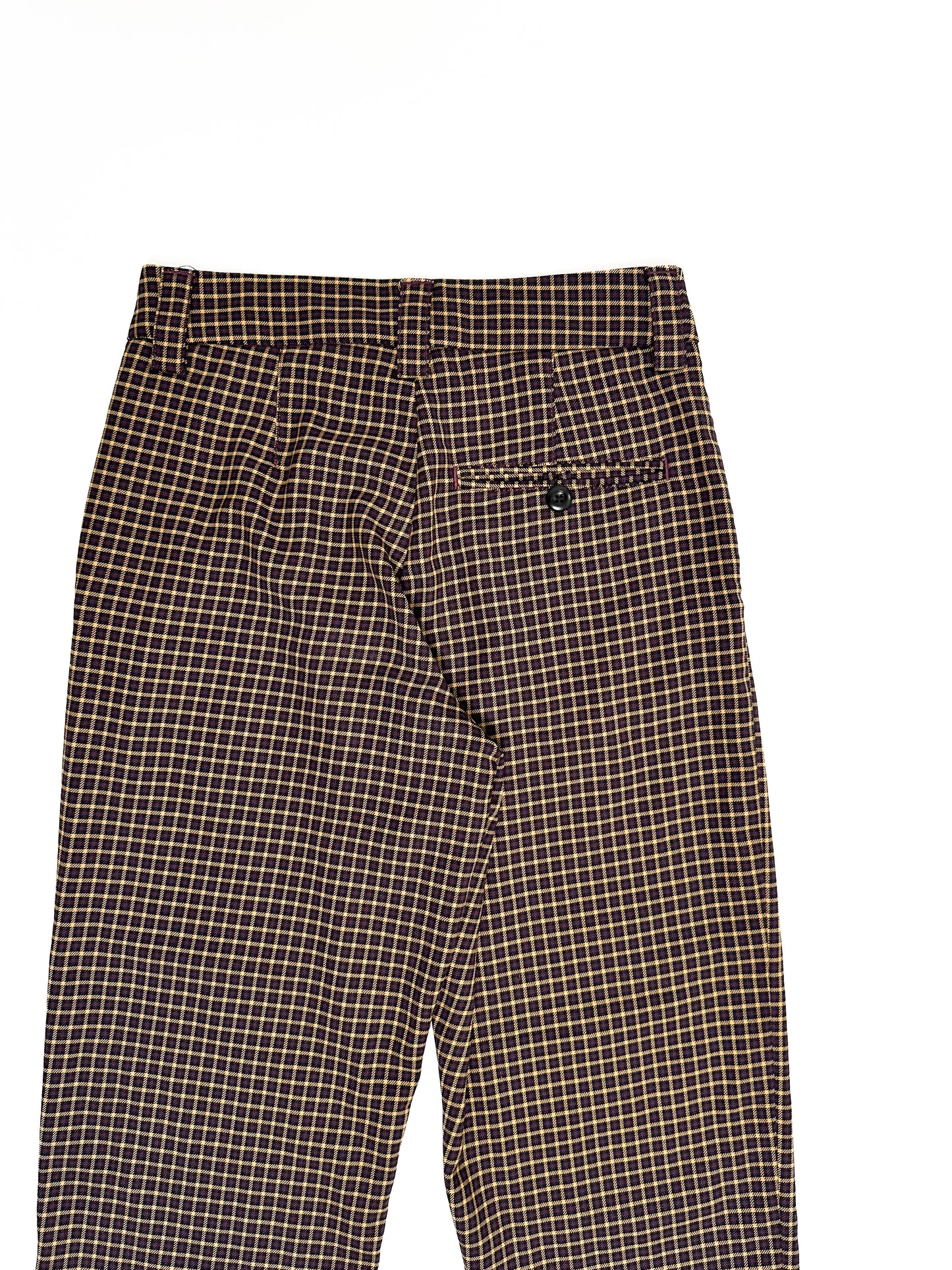 Brown Stripe Patterned Pants