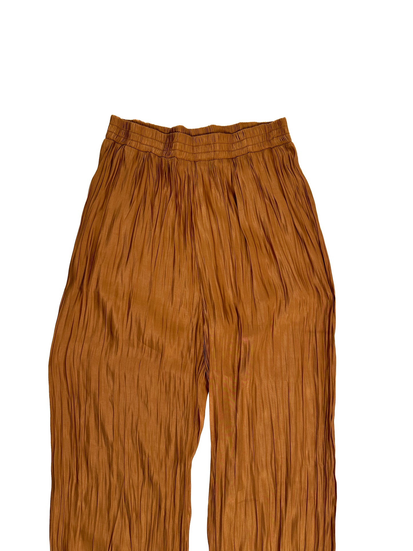 Brown Pleat Pants