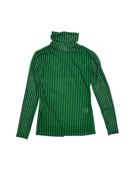 Green Vertical Strip Shirt