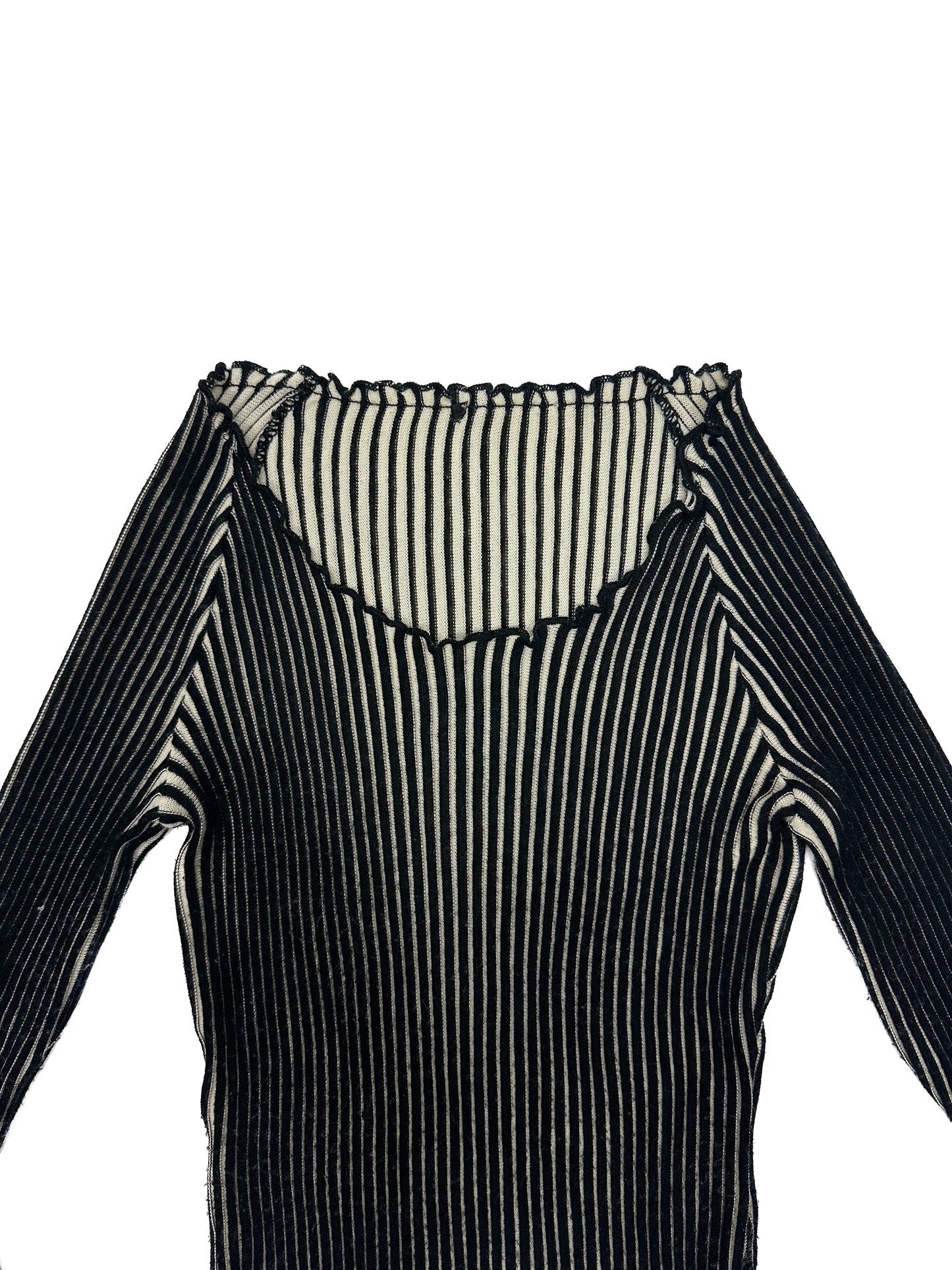 Black Vertical Stripe Shirt