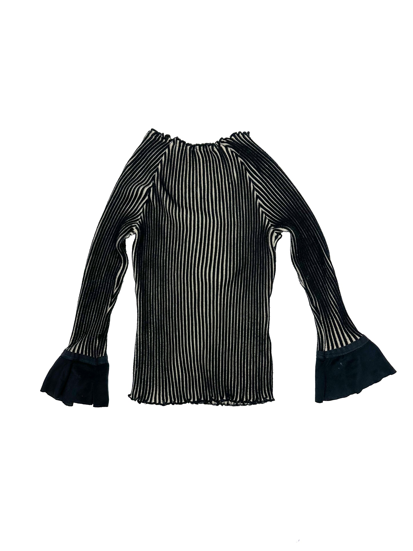 Black Vertical Stripe Shirt