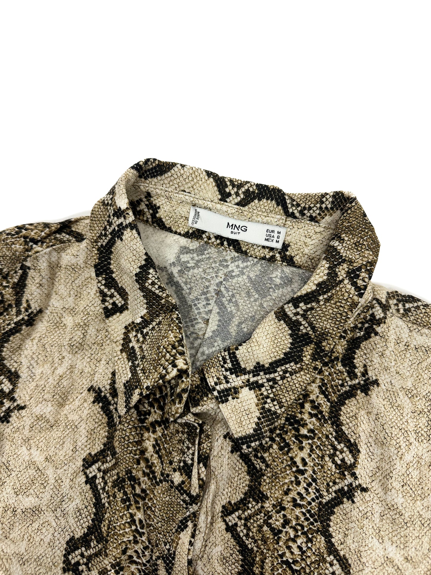 Snake Skin Patterned Shirt