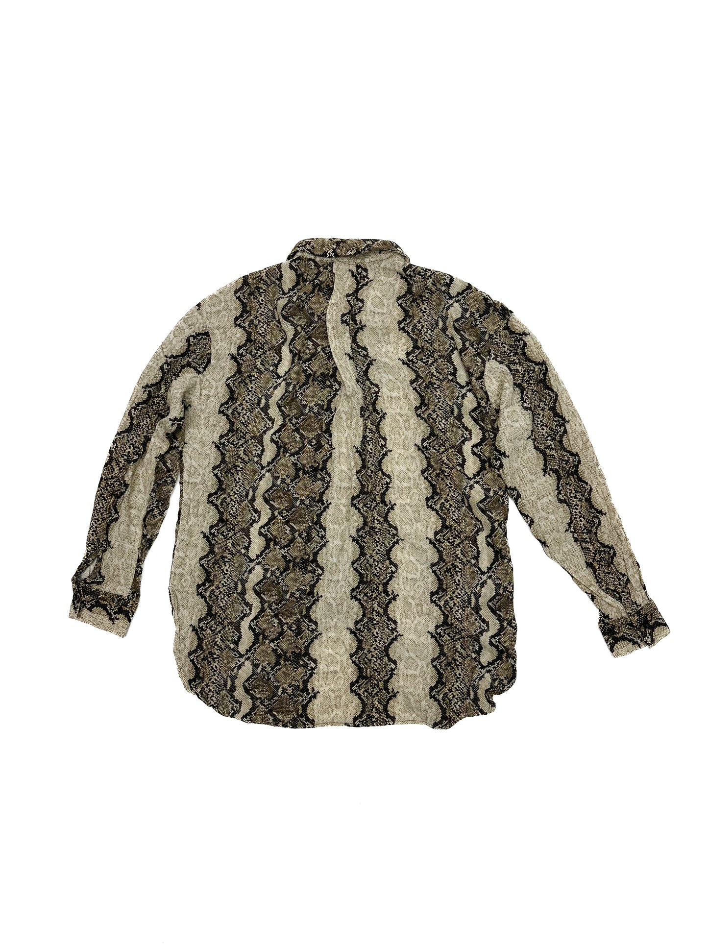 Snake Skin Patterned Shirt