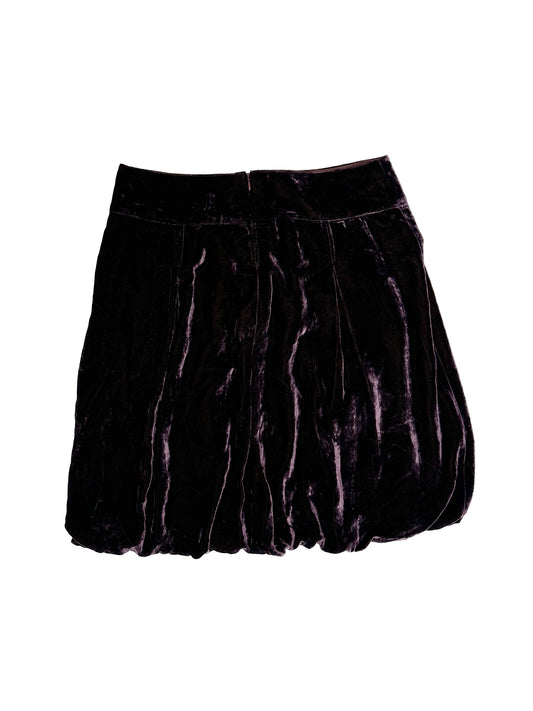 Velvet Mini Puffy Skirt