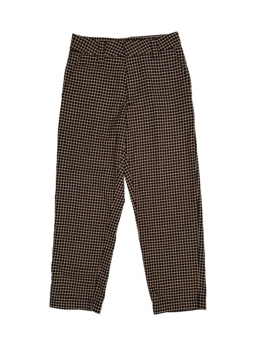 Brown Stripe Patterned Pants